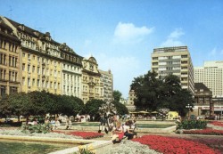 Sachsenplatz, Postkarte aus den 1980ern
