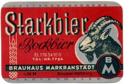 Cerveza Markranstädter Bock