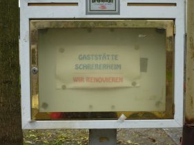 Gaststätte Schreberheim: Wir renovieren